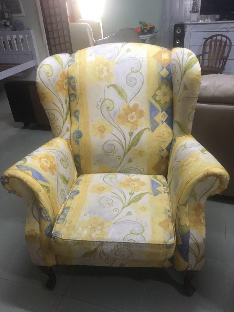 Wing Chair fella design, Furniture & Home Living, Furniture, Chairs on