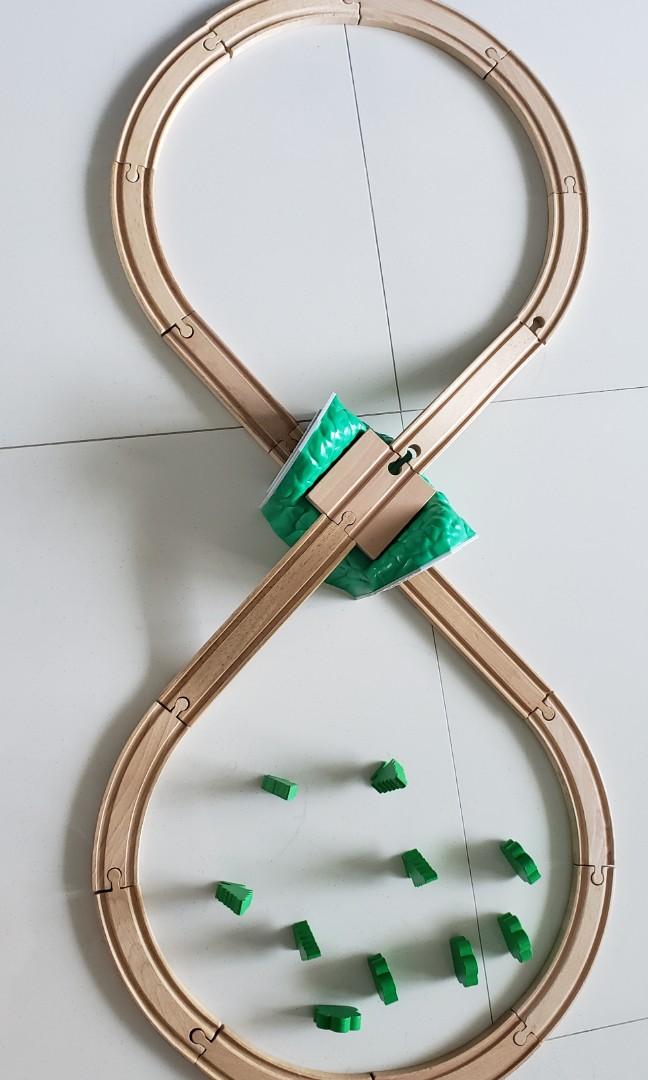 used wooden train tracks