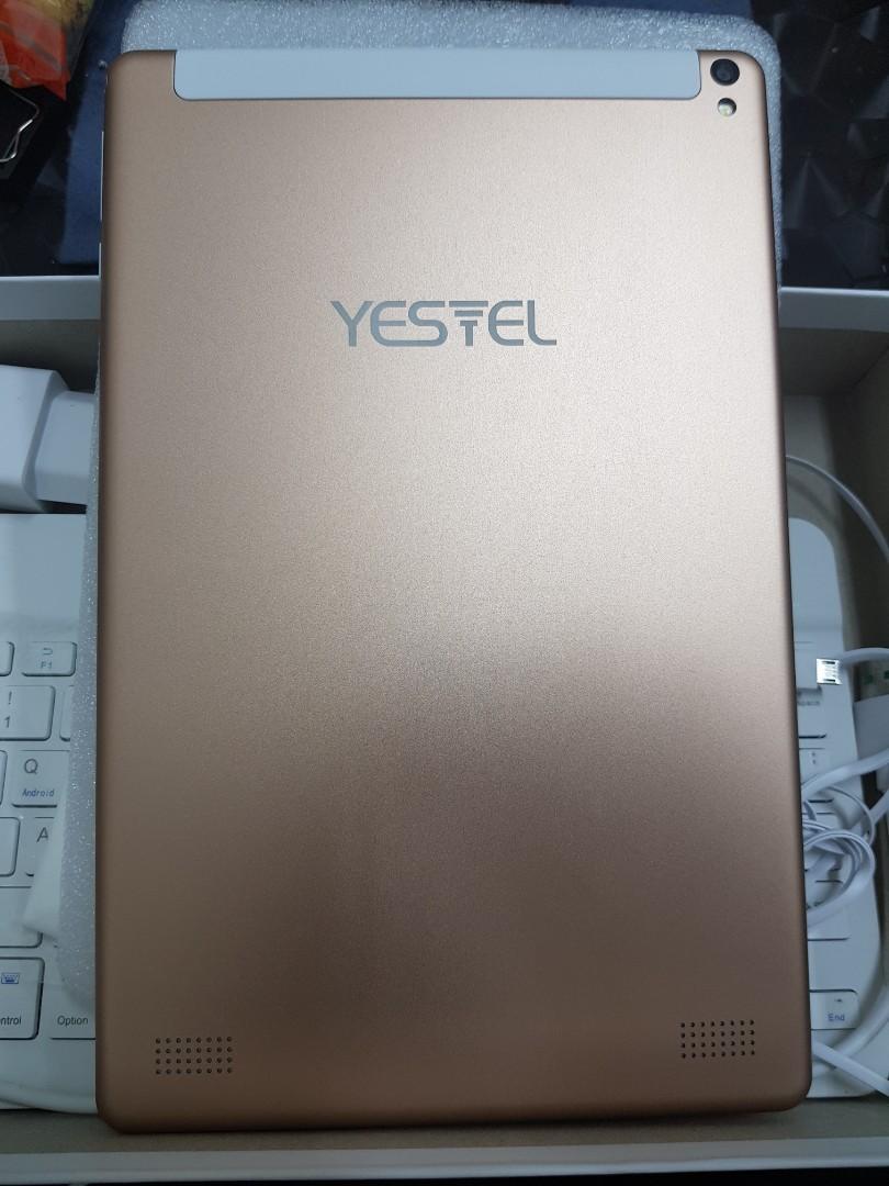 YESTEL X2 10 Inch Tablet, 3GB + 32GB, Android 8.1，4G WiFi / Dual SIM,  Tablet (with Protective Case, with Tab, with Keyboard) 4 Core, 8000mAh,  1280X800 HD IPS, FM, Gold, Mobile Phones