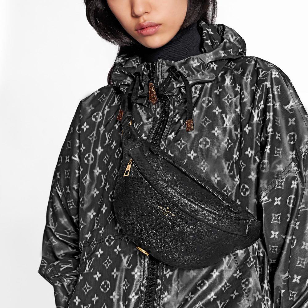 100% AUTHENTIC LOUIS VUITTON BUMBAG BLACK MONOGRAM EMPREINTE GHW M44812, Women&#39;s Fashion, Bags ...
