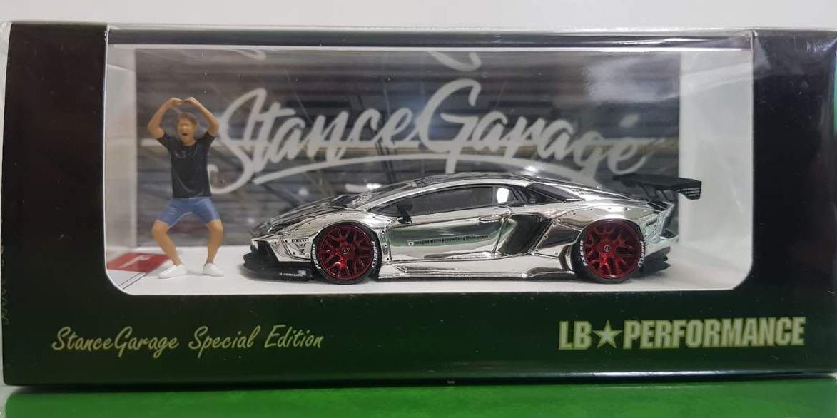 1:64 LB Works Lamborghini Aventador Chrome - Stance Garage Special Edition  (Taiwan), Hobbies & Toys, Toys & Games on Carousell