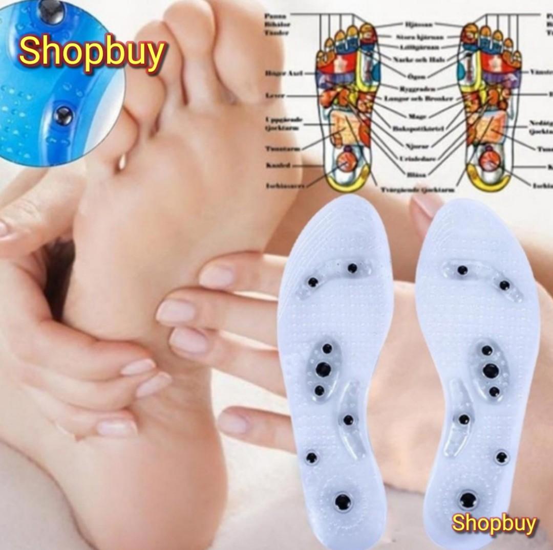 1 Pair Magnetic Acupuncture Insole Health Care Therapy Relief Pain Improve Sleeping Weight Loss Slimming Massage Reflexology Shoes Foot Insole Cutable Health Beauty Hand Foot Care On Carousell