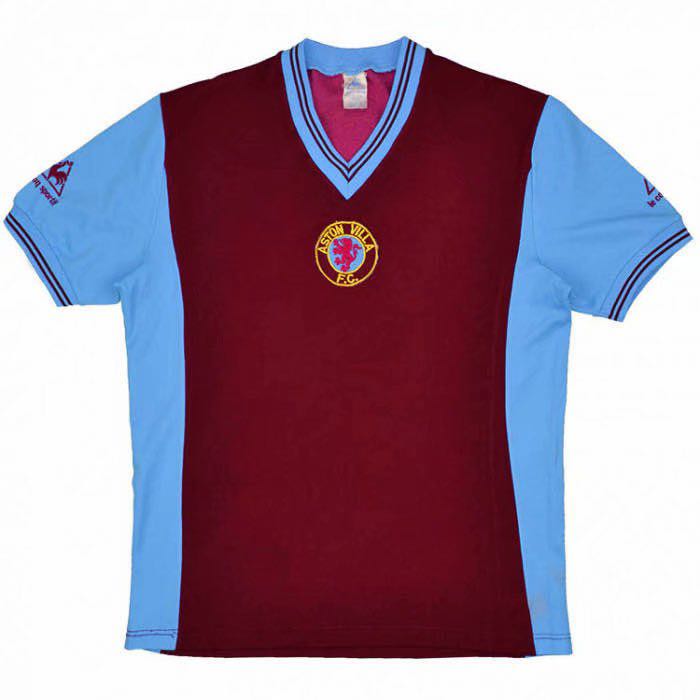 81 82 Aston Villa Retro kits Men s Fashion Tops Sets Formal