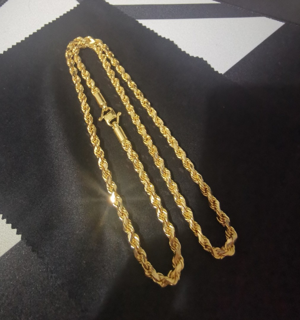 Real Vs Fake Solid Gold Rope Chains Review