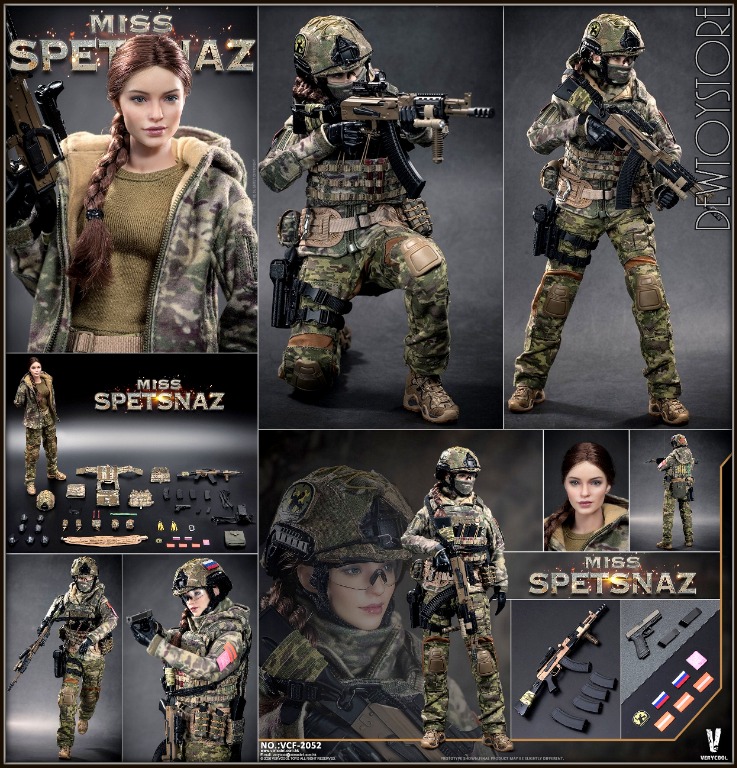 ⭐️[𝗣𝗿𝗲-𝗼𝗿𝗱𝗲𝗿] VeryCool 1/6 Scale Action Figure - VCF-2052 Russian  Special Combat Women Soldier Miss Spetsnaz ⭐️