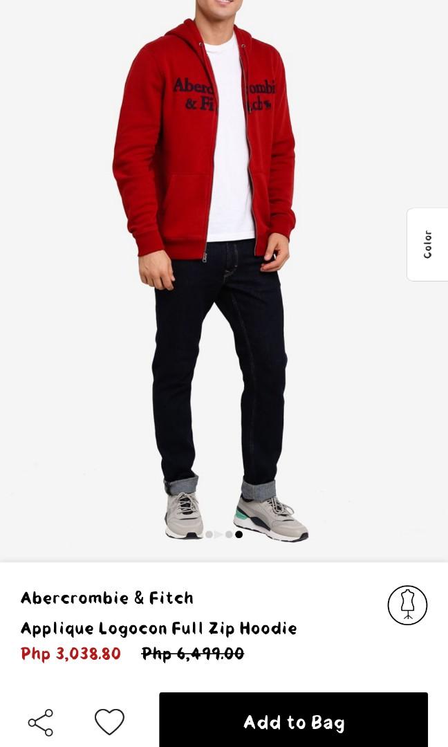 abercrombie and fitch zip hoodie