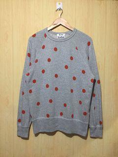 acne studios college dot sweatshirt