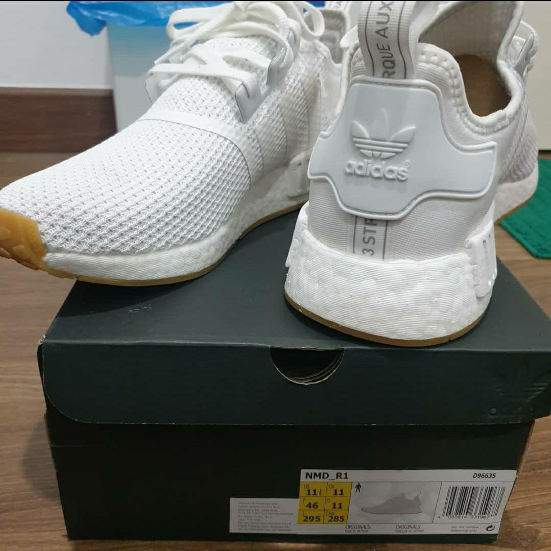 Adidas NMD R1 White Men s Fashion Footwear Sneakers on Carousell
