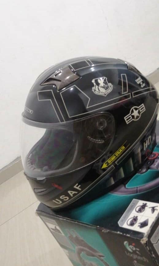 Akuma stealth helmet Motorbikes on Carousell