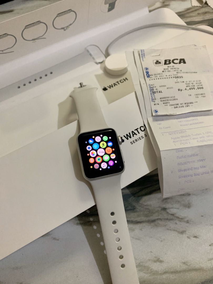 Apple Watch Series 3 Ibox Like New Telepon Seluler Tablet Lainnya Di Carousell