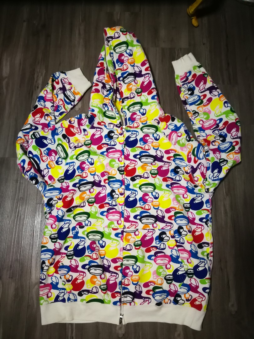 Rainbow top bape hoodie