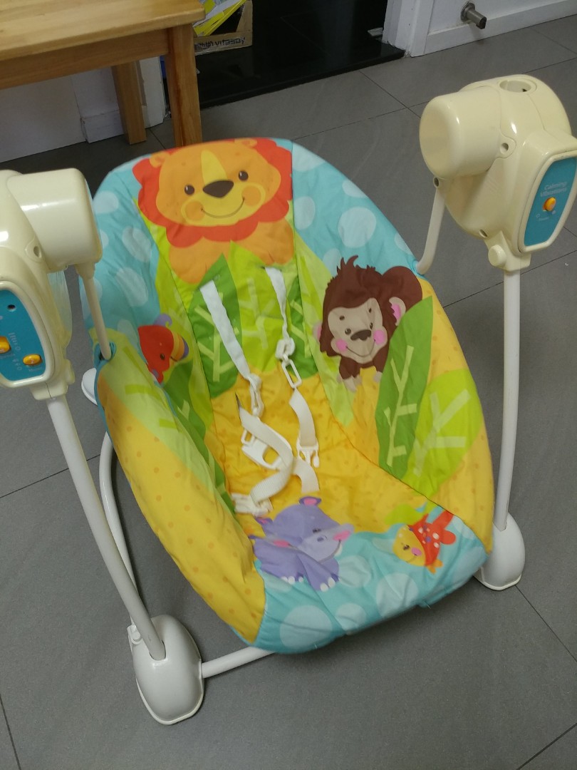 fisher price space saver swing and seat