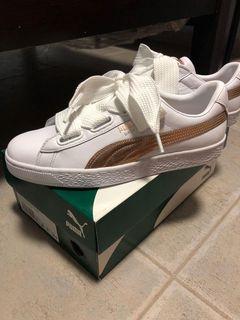 Puma basket heart metallic online