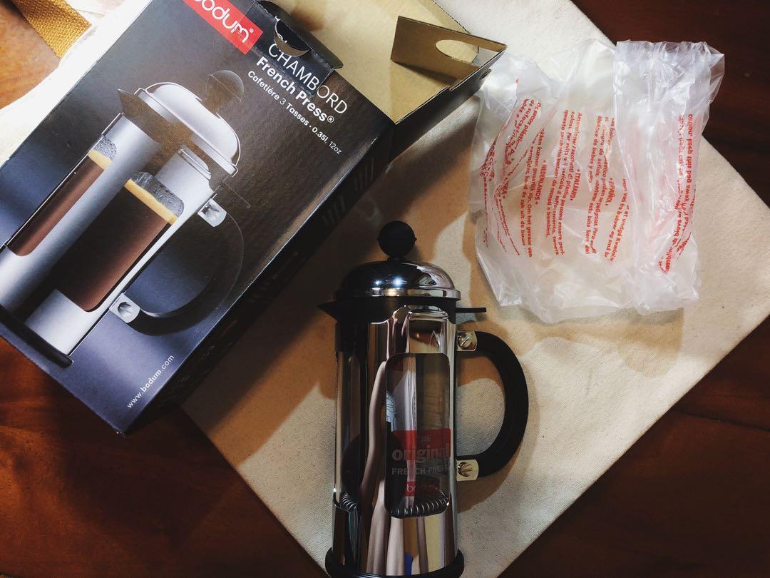[全新bodum]Chambord French Press Coffee Maker 法式濾壓壺 (0.35L/12oz), 家庭電器