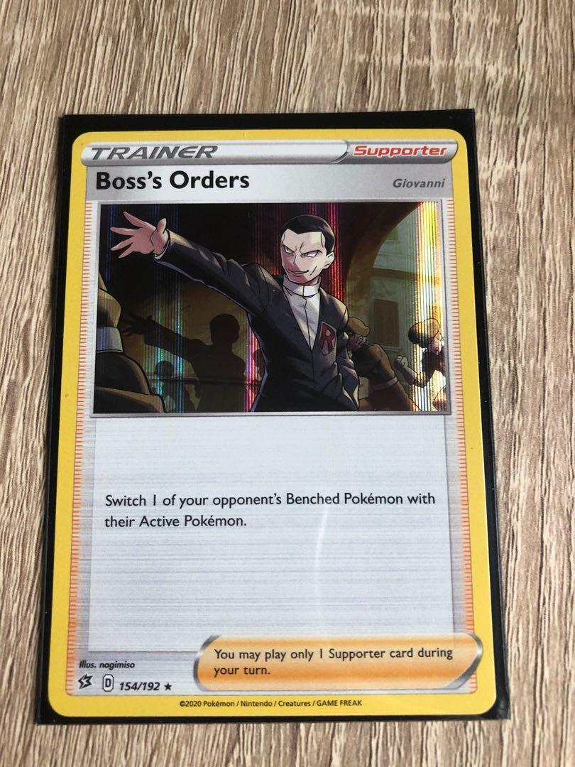 Boss Orders Holo Rare Pokemon Card Rebel Clash Toys Games Board Games Cards On Carousell