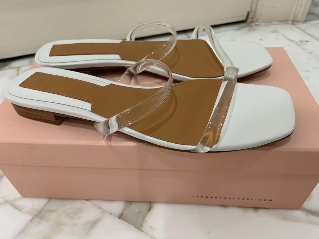 Brand new in box Jaggar Perspex sandals