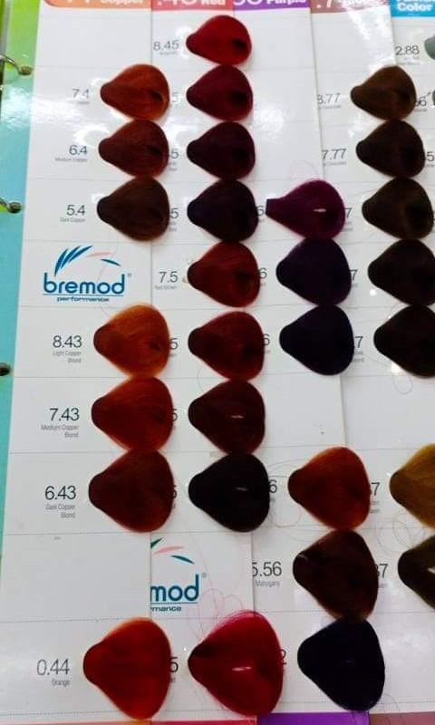 ash brown bremod hair color chart - bremod hair color ash colors set ...