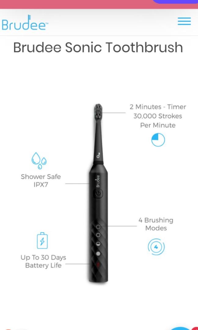 brudee sonic toothbrush