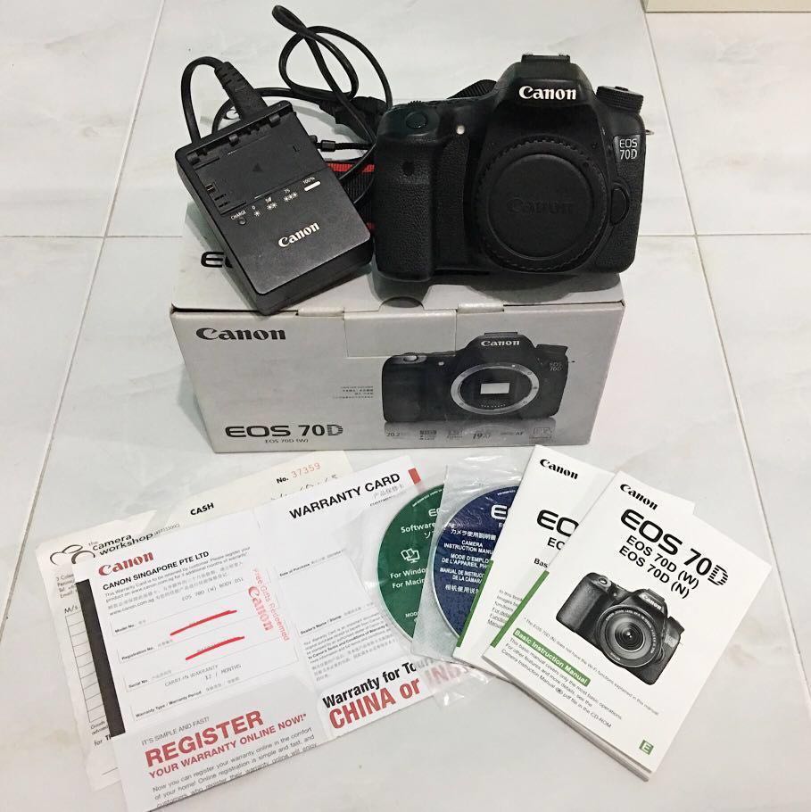 Canon Eos 70d Dslr Body Photography Cameras Dslr On Carousell