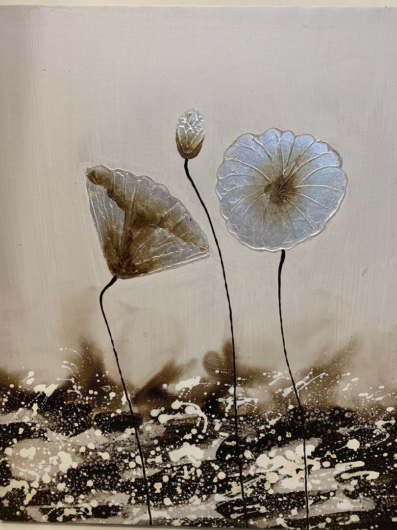 Canvas artwork (Category: Wall Decor) located in Kuala Lumpur. Submitted by nicgoodstuffs (Listing ID 1013252621, Image 3). Description: Each piece size is 61cm x 50cm .