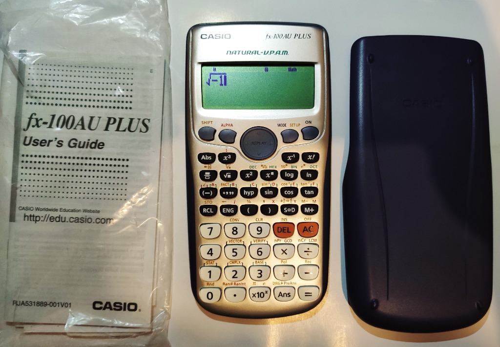 Casio fx100au plus scientific calculator top