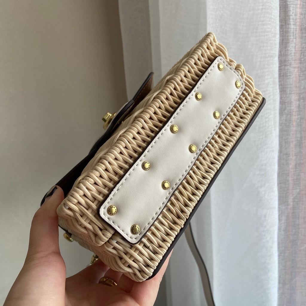 Coach willis top handle 18 wicker clearance