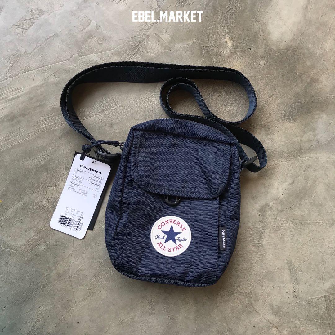 Converse crossbody 2 bag navy Sling bag converse waist bag