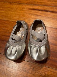 Cotton On Silver Ballet Shoes UK 9