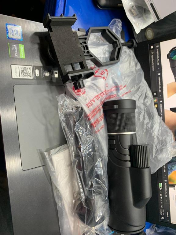 CYN. B. Kalawen 10-20x50 Zoom Monocular Telescope Compact with Smartphone  Holder and Tripod, Waterproof Monocular with BAK4 Prism Scope for Bird  Watching Hunting Camping Shooting Range Hiking, Everything Else on Carousell