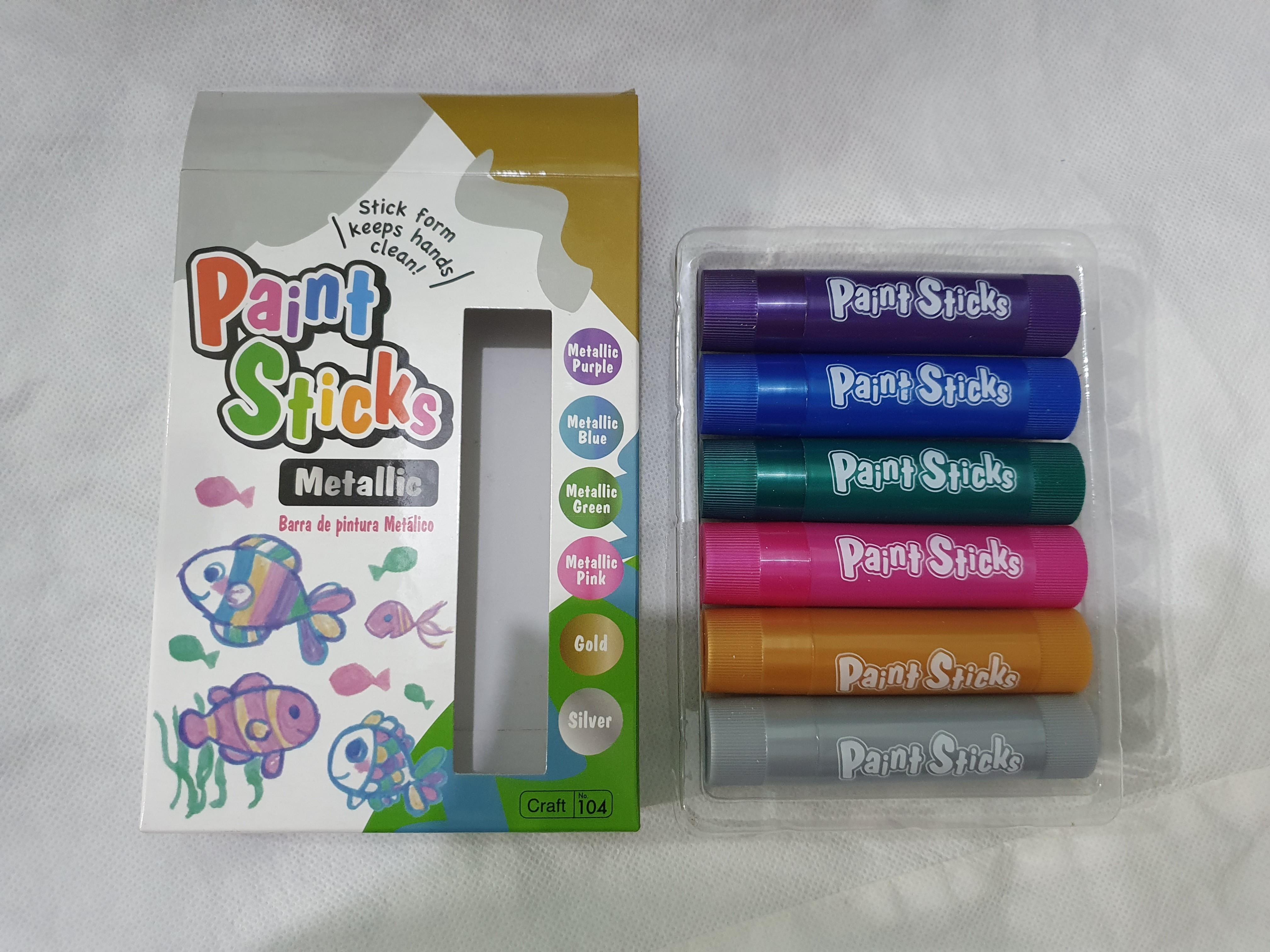 Daiso Paint Sticks Regular and Metallic, Hobbies & Toys, Stationary