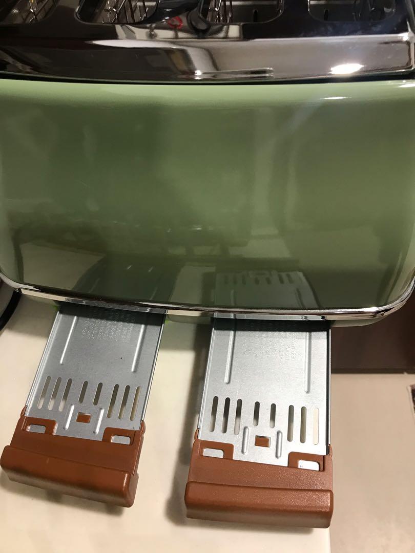 DELONGHI Icona Vintage CTOV4003GR 4Slice Toaster Olive Green, TV
