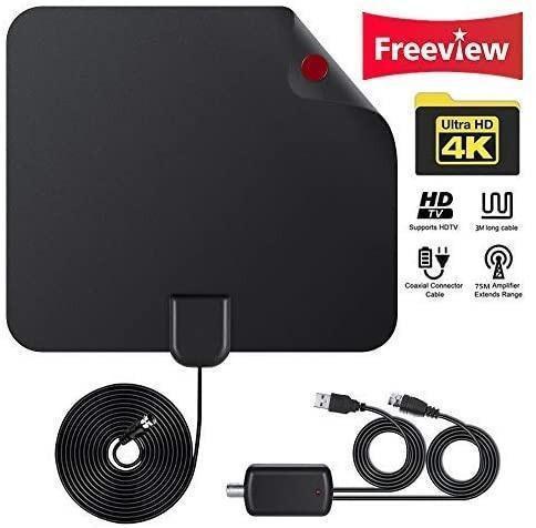 Digital Hdtv Antenna Amplified 50 Miles Range Supports 1080p Hd Vhf Uhf Freeview For Life Local Channels Broadcast Indoor Outdoor Tv Antenna Amplifier Signal Booster 10 Feet Coax Cable Electronics Others On Carousell