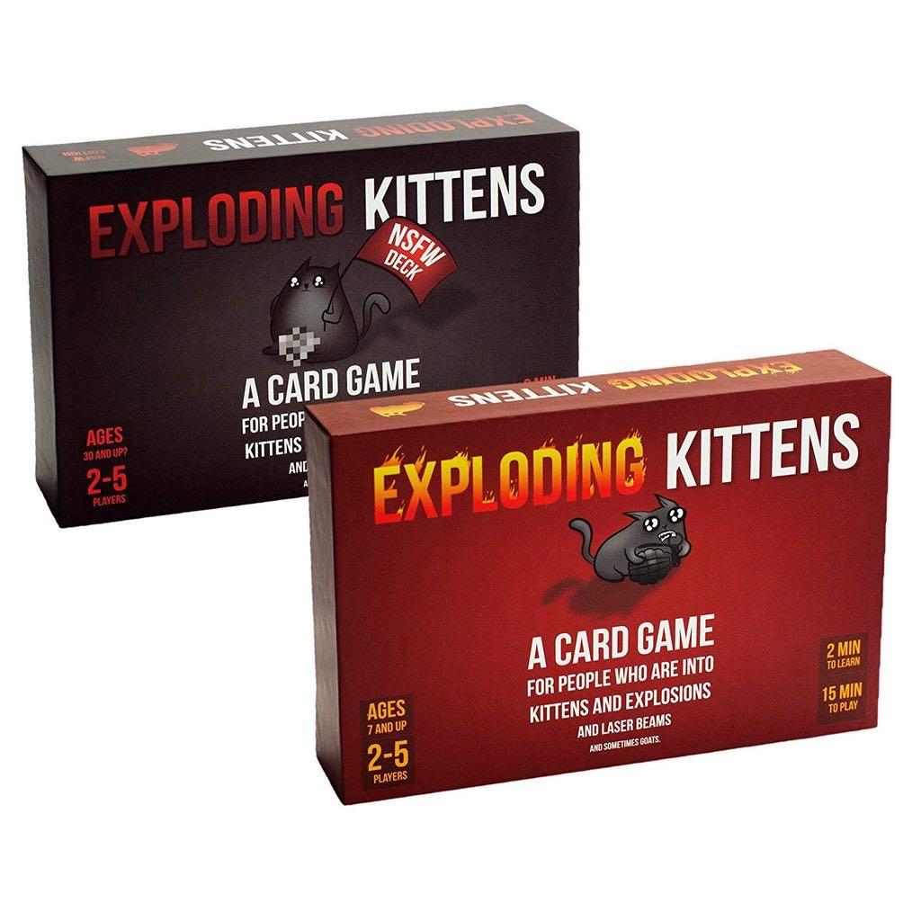 Cards Against Humanity Exploding Kittens Card Game Original Edition Brand New Sealed Kids Age 7 And up 