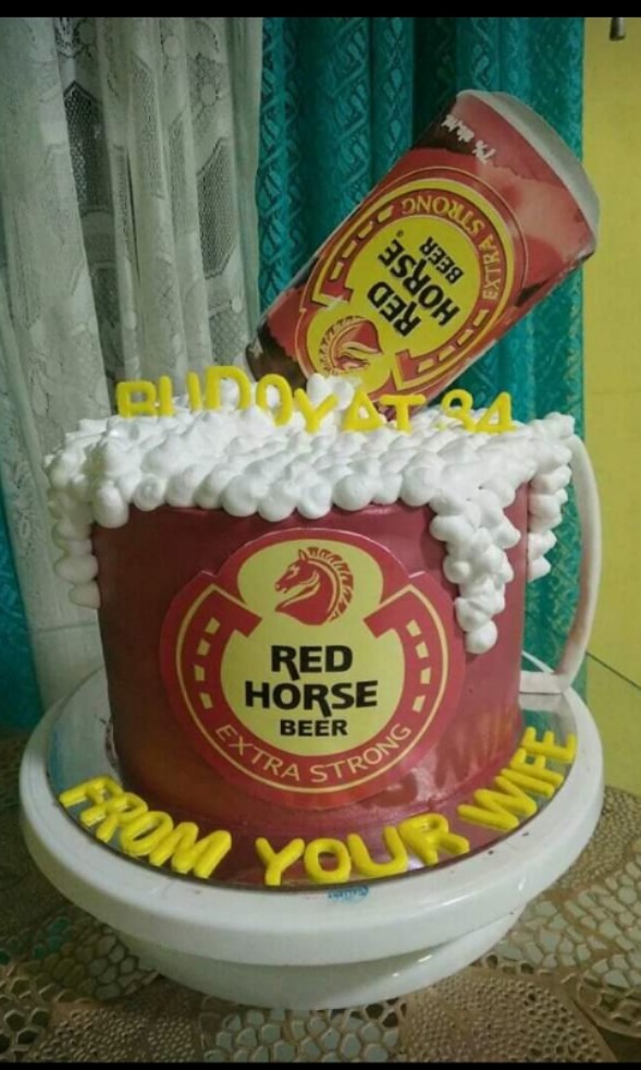 Fathers Day Cake Beer Cake Food Drinks Homemade Bakes On Carousell