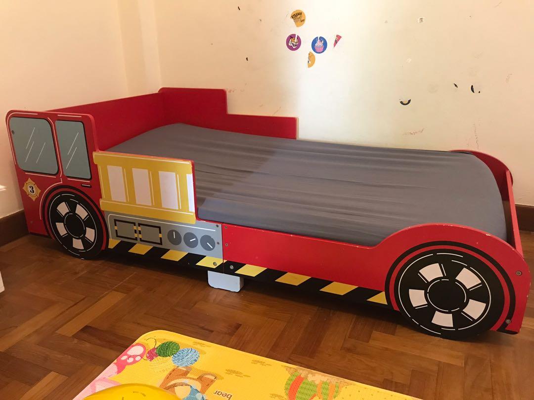 Fire Truck Toddler Bed Furniture Beds Mattresses On Carousell