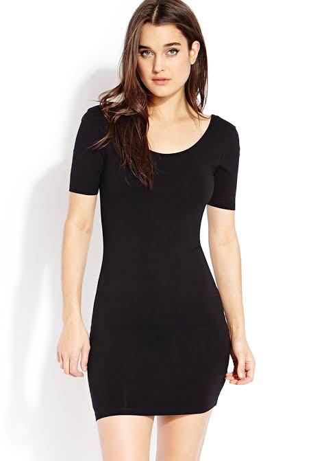 Forever 21 shop black bodycon dress