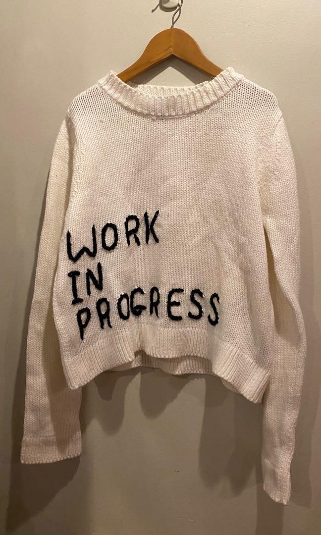 Forever 21 Work In Progress Oversized Woven Sweater So Cute Women S Fashion Clothes Tops On Carousell