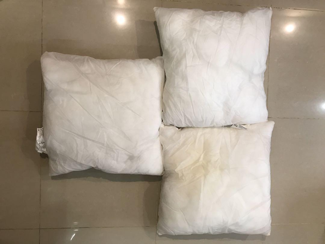 Free 3pcs Ikea Sofa Cushion No Cover Free Items On Carousell