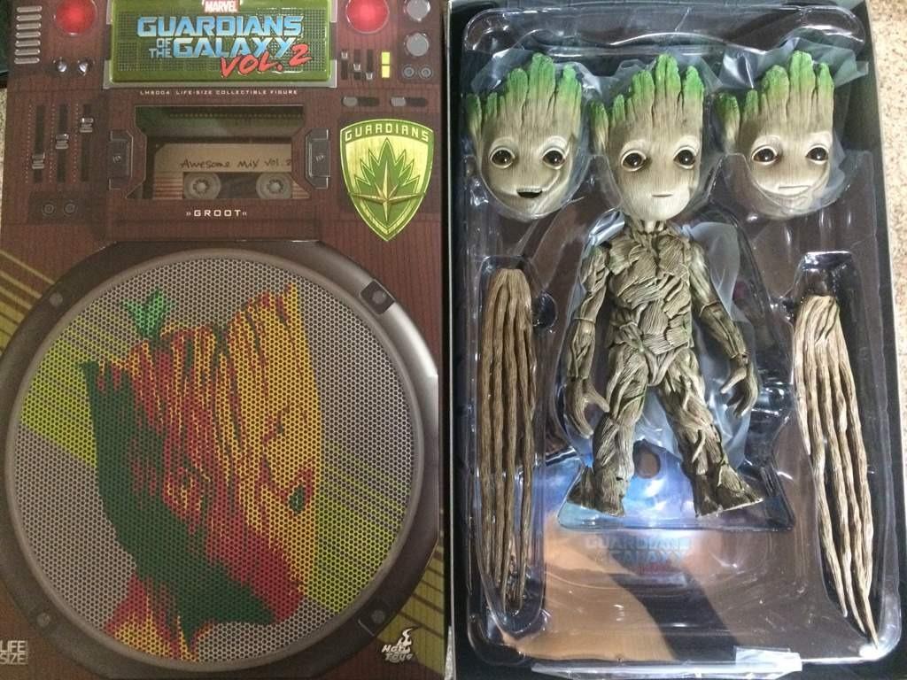 Hot Toys Baby Groot Guardians of the Galaxy Starlord Marvel