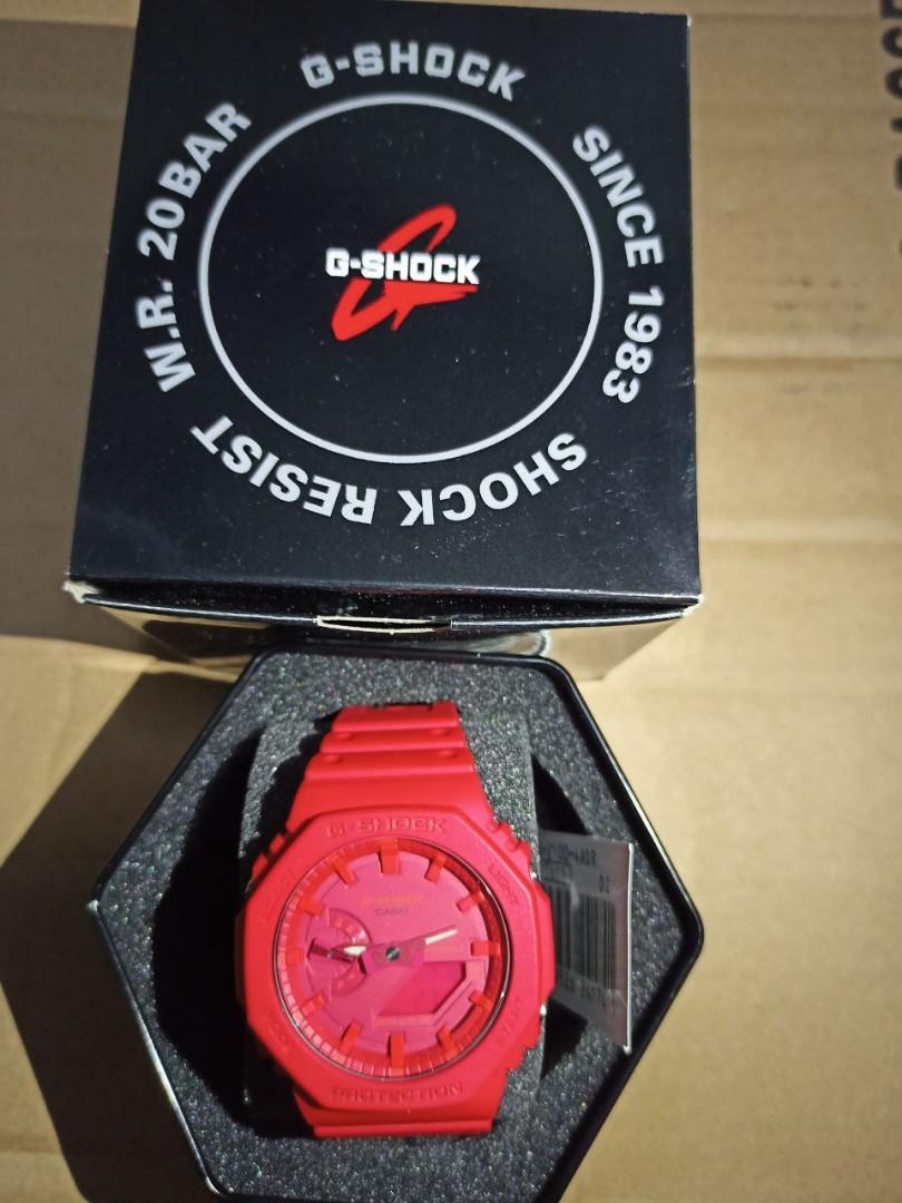 G Shock Tmj All Red Ga 2100 Men S Fashion Watches On Carousell