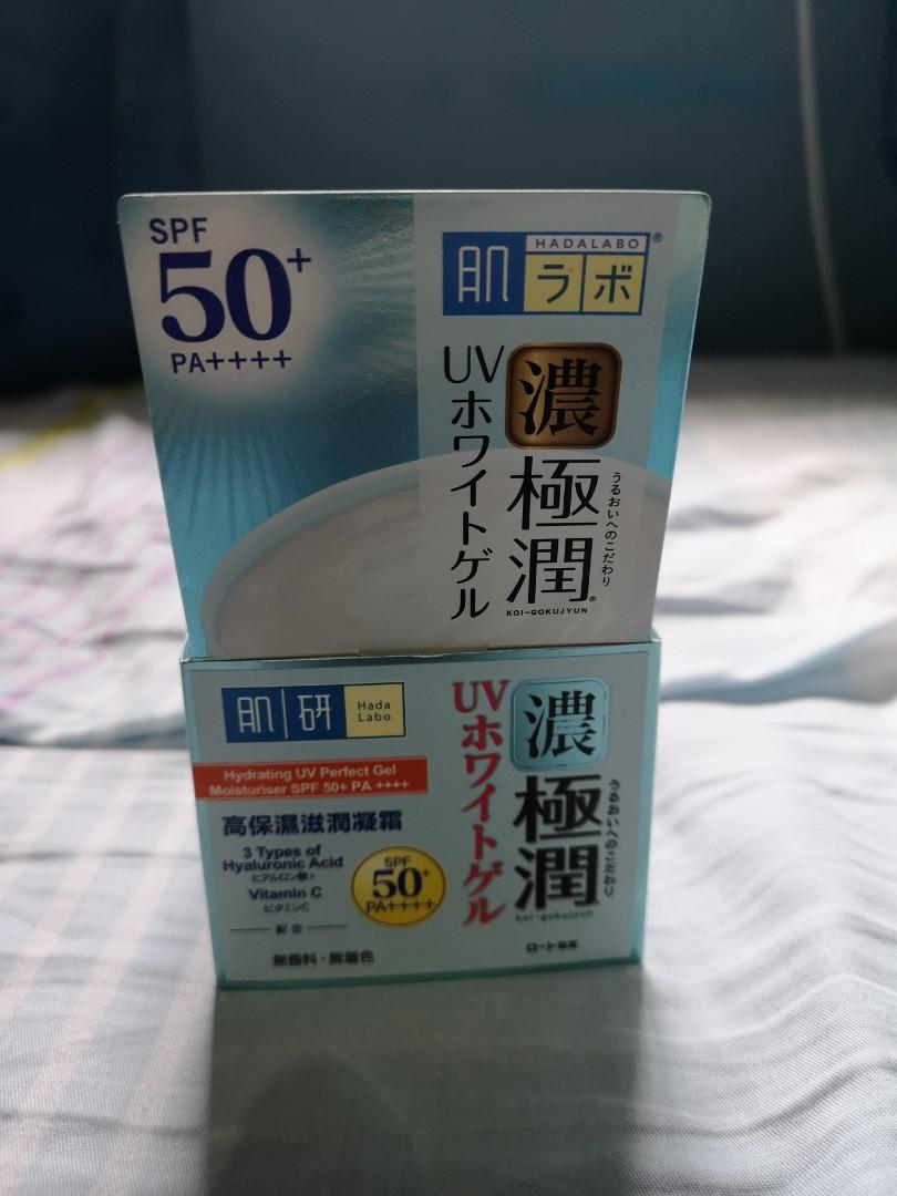 Hada Labo Hydrating UV Perfect Gel Moisturizer SPF 50+, Beauty