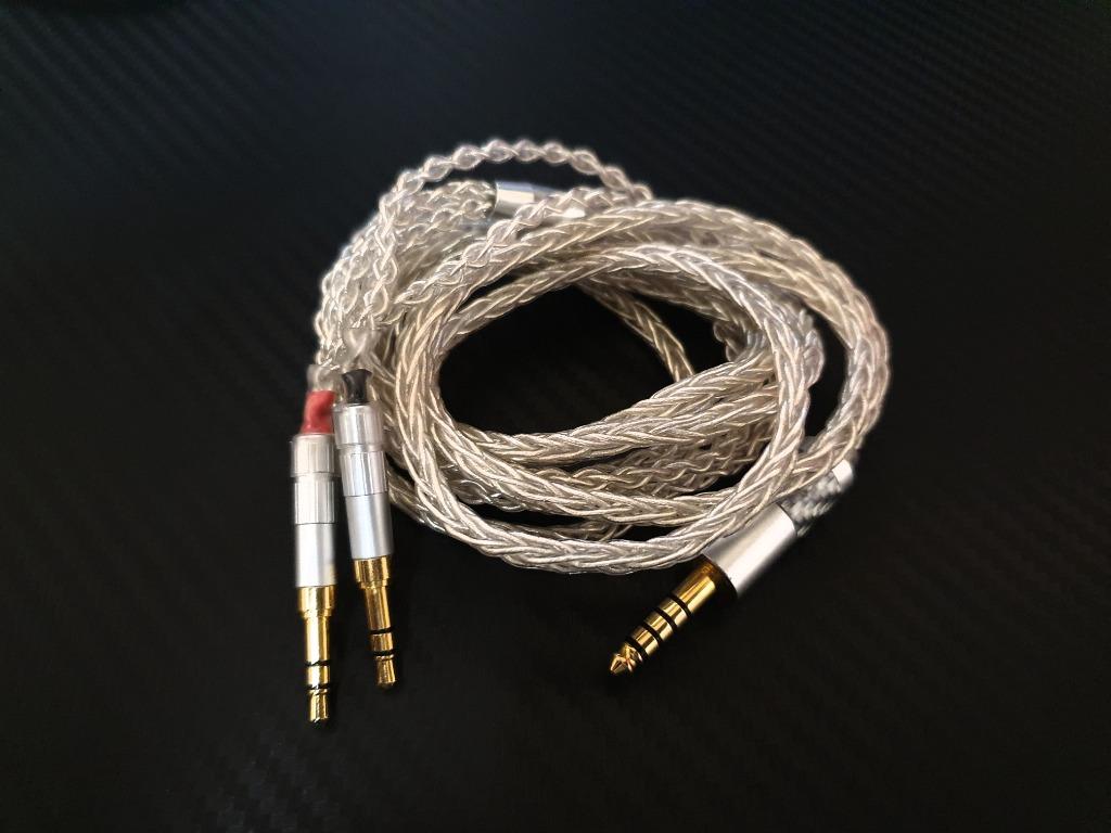 Hifiman Sundara Ananda Arya Hexv2 He1000 Susvara balanced 4.4mm silver cable