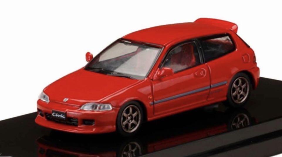 Hobby Japan 合金車 1 64 Honda Civic Eg6 Sir Customized Ver Red 玩具 遊戲類 玩具 Carousell