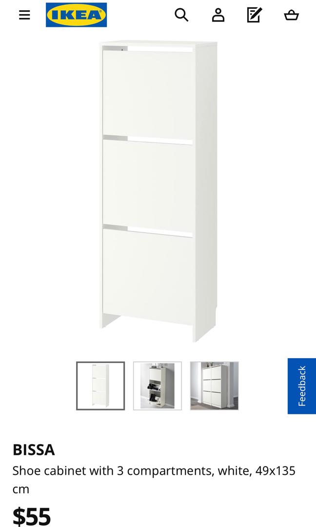 Ikea Shoe Cabinet Furniture Others On Carousell