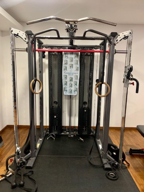 Inspire SCS Squat Rack Free Weight Cable Machine Smith Machine, Sports ...