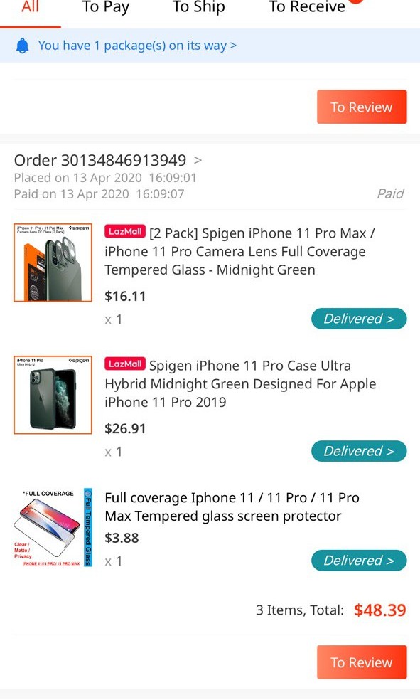 iPhone 11 Pro Spigen Bundle (Case & more)