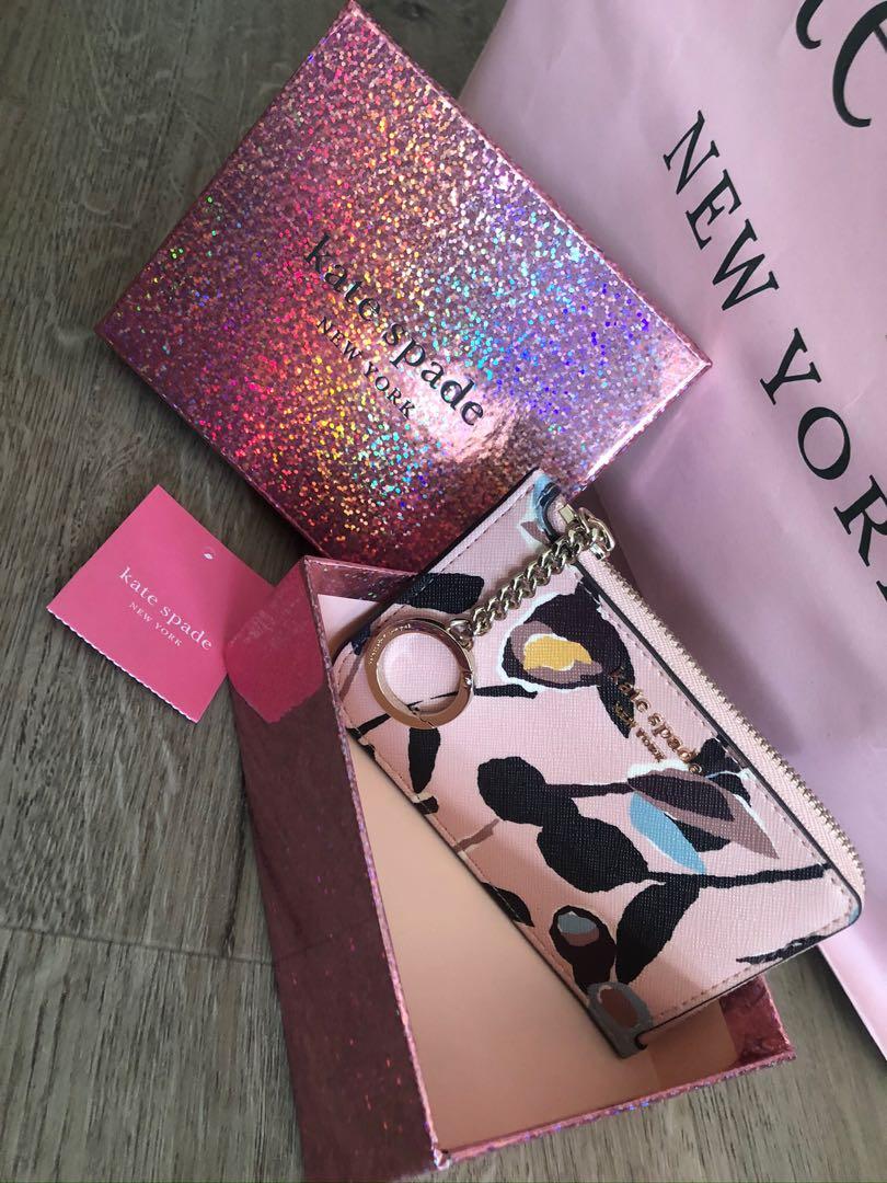 kate spade cameron paper rose wallet