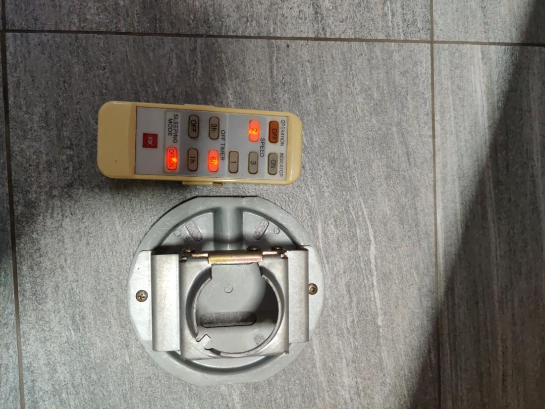 KDK Ceiling Fan A11YS with remote, Furniture & Home Living, Lighting