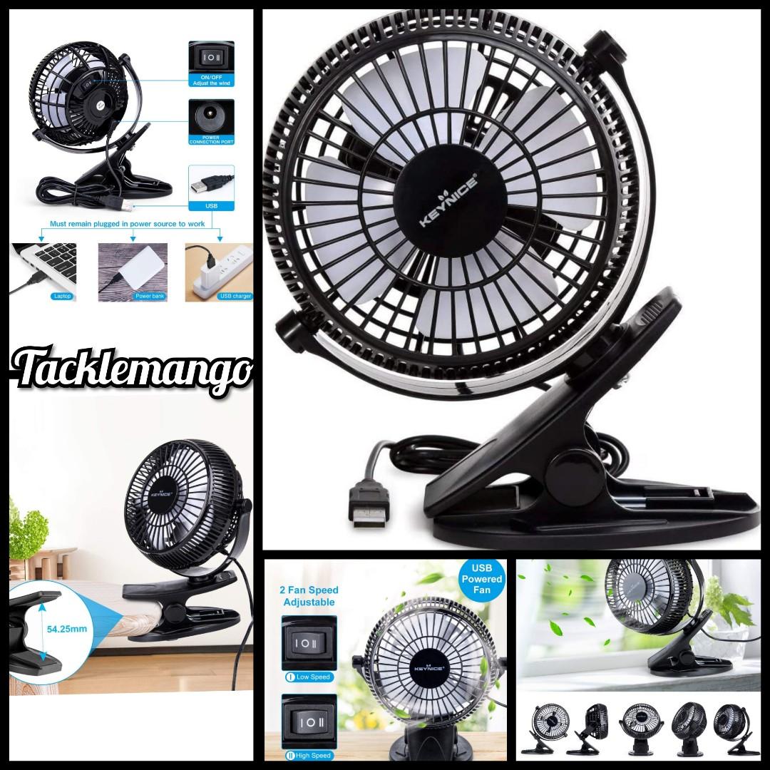 small clip on desk fans