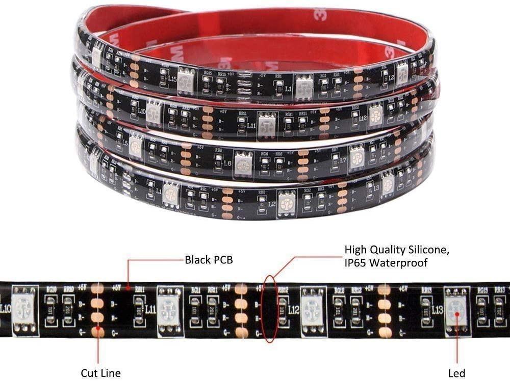 Led Strip Lights Battery Powered abtong RGB Led Strip Rope Lights